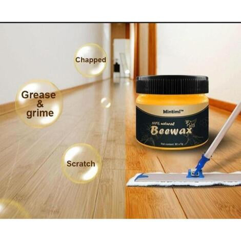 Beeswax Furniture Polish – Natural Wood Seasoning Beeswax for Furniture Care (85g)