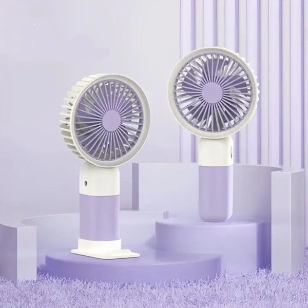"Mini fan USB Rechargeable Handheld & Desktop Fan