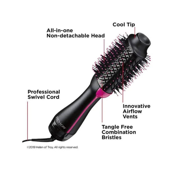 Hot air brush, 3 in 1, dryer, straightner, comb